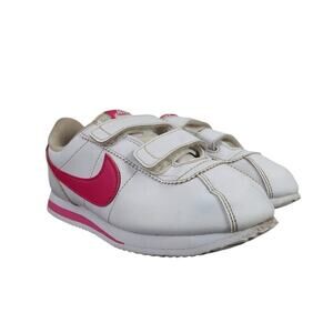 Nike Shoes Kids 1.5 Sneaker Classic Cortez Running White Pink Double Strap Girls